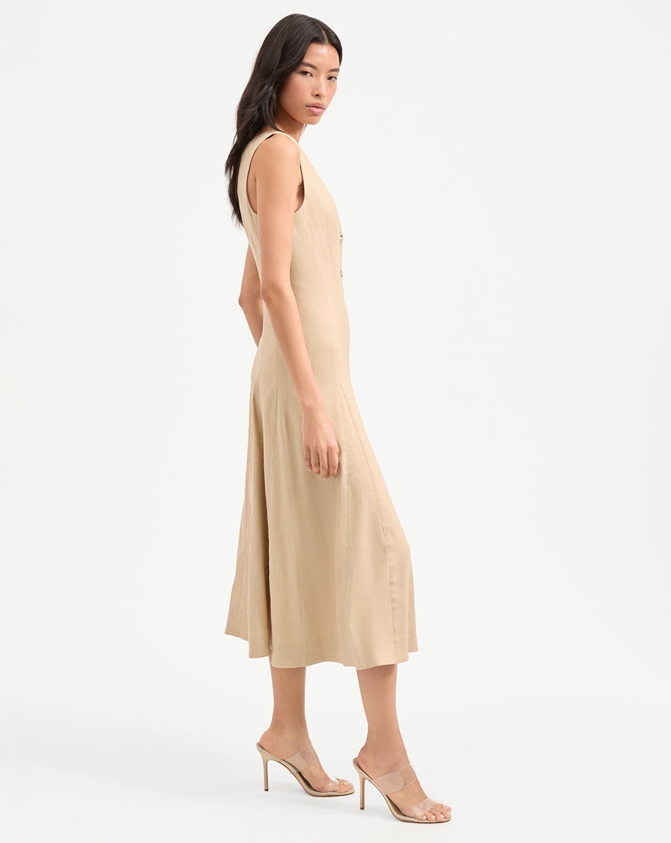 LOU PLEATED MIDI DRESS - 3