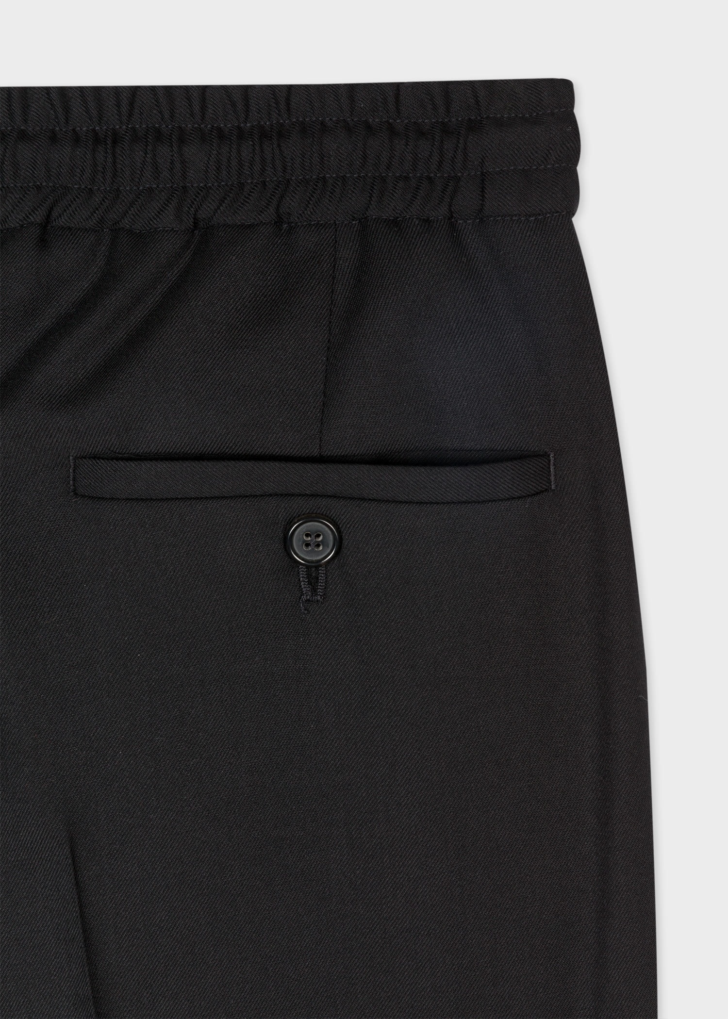 Slim-Fit Drawstring-Waist Wool Pants - 2