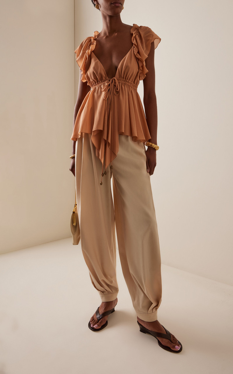 Zimmermann Hypnotic Wool Harem Pant ivory outlook