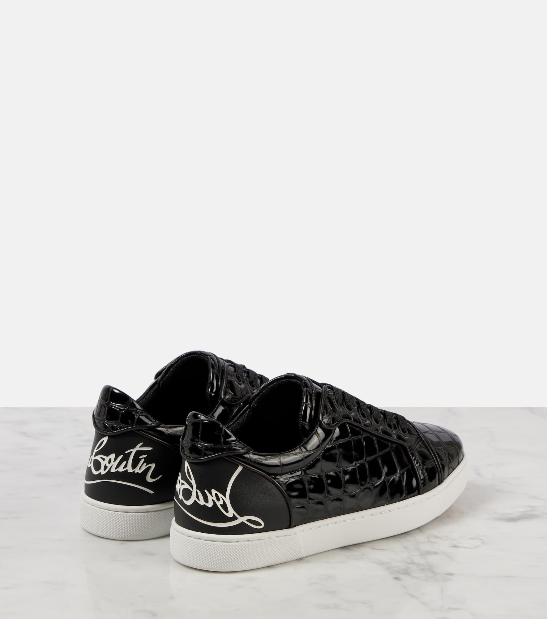 Fun Vieira croc-effect leather sneakers - 3