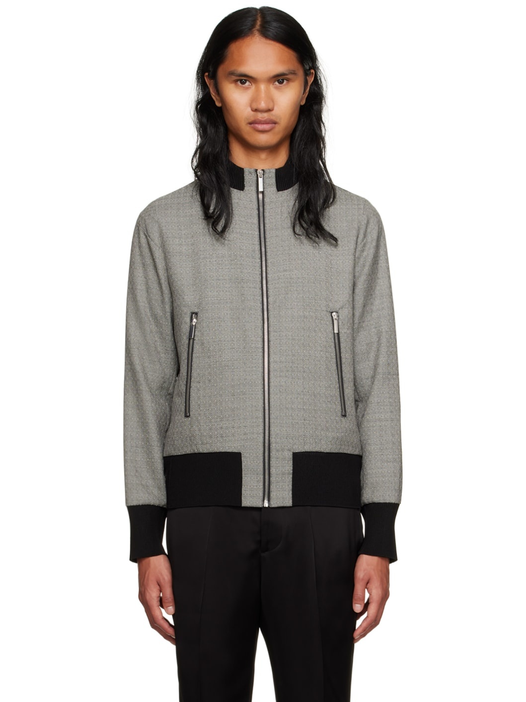 Gray Nº 13 Bomber Jacket - 1