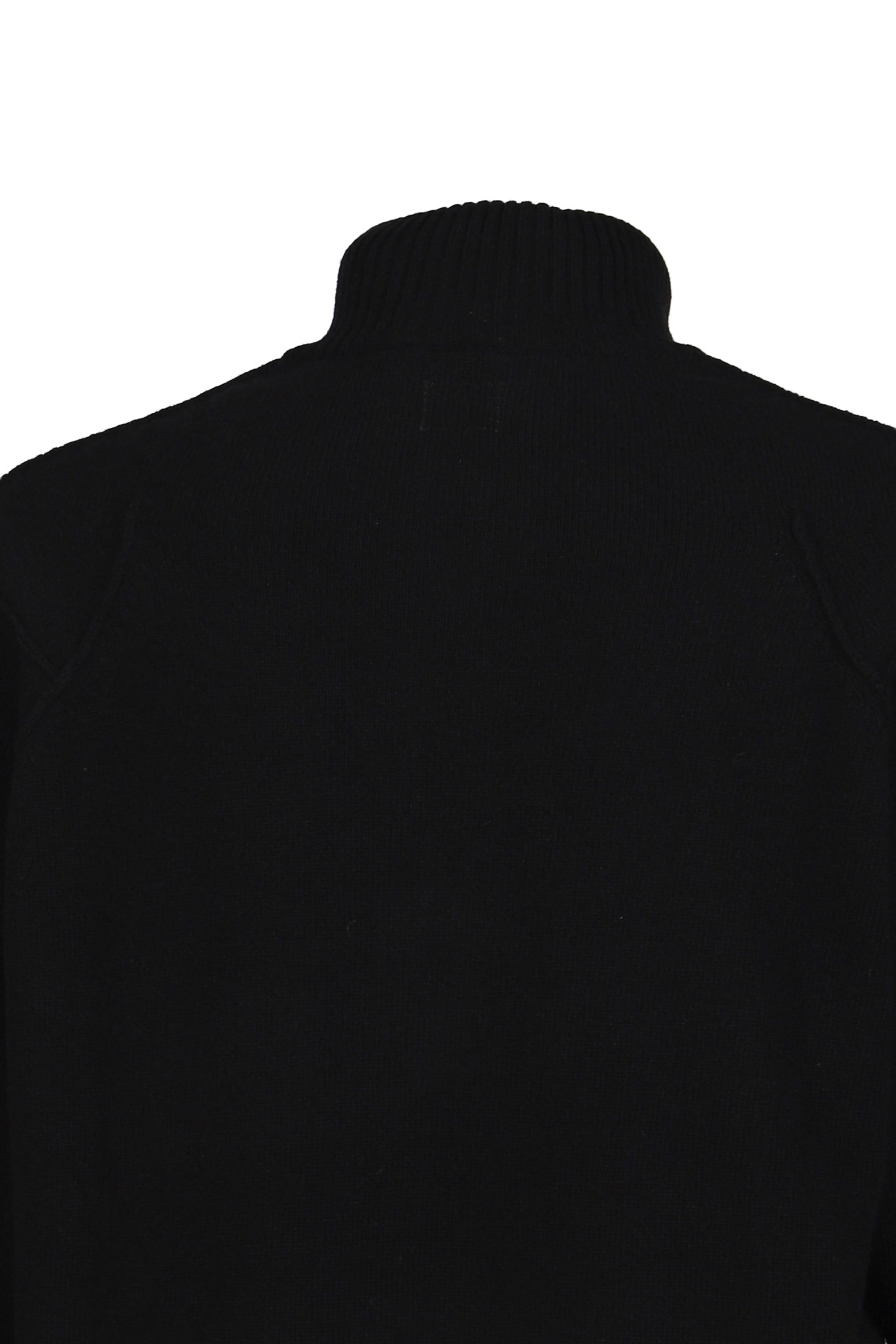 KNW CARDIGAN IN LAMBSWOOL GRS / BLK - 5