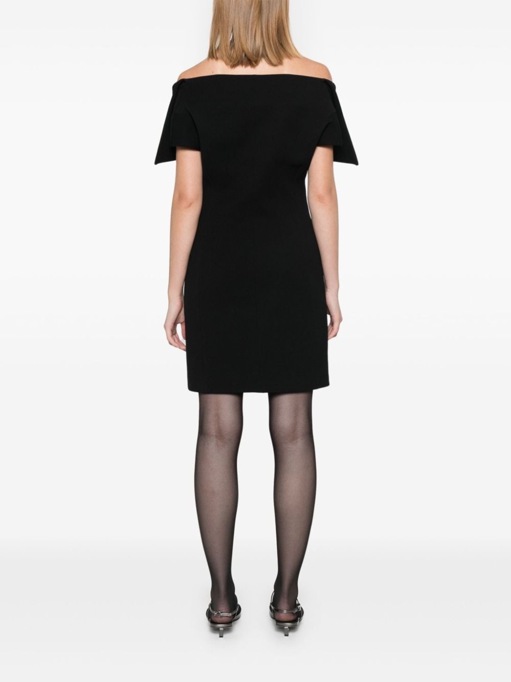 off-shoulder mini dress - 4
