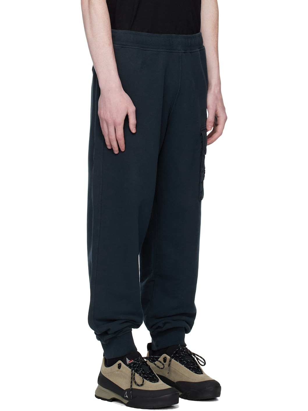 Navy 6200003 Brushed Organic Cotton Fleece Sweatpants - 2