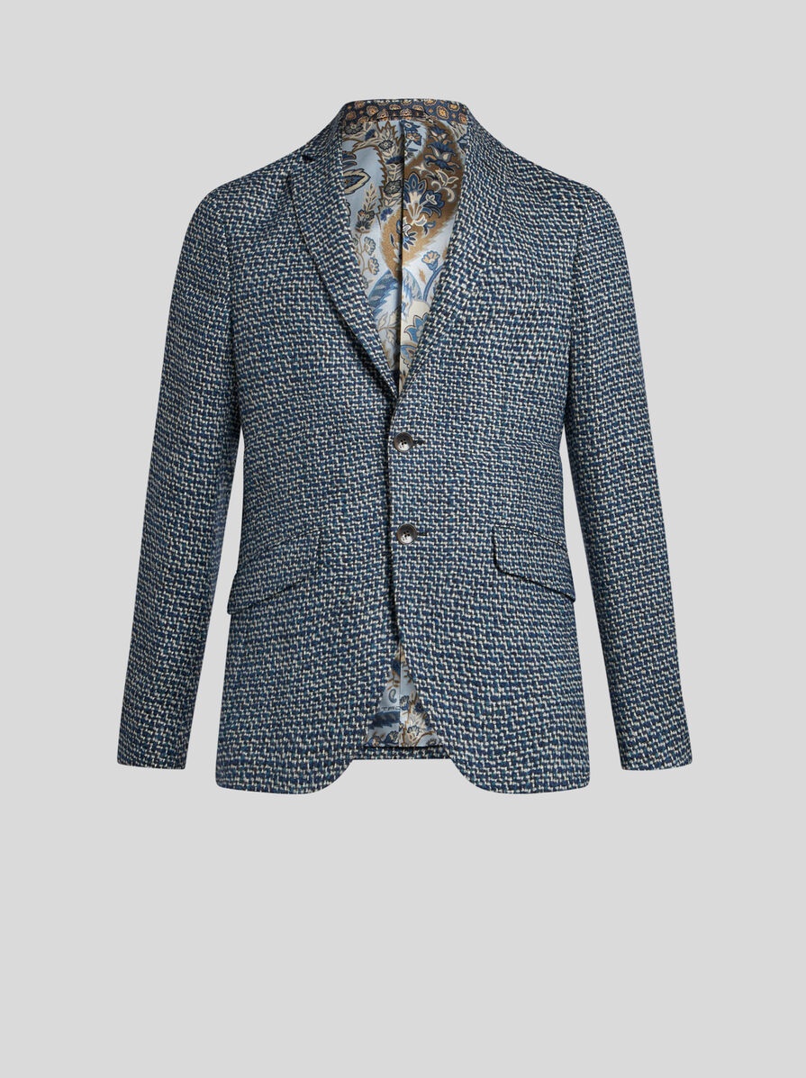 WOOL AND ALPACA WOOL BLAZER - 1