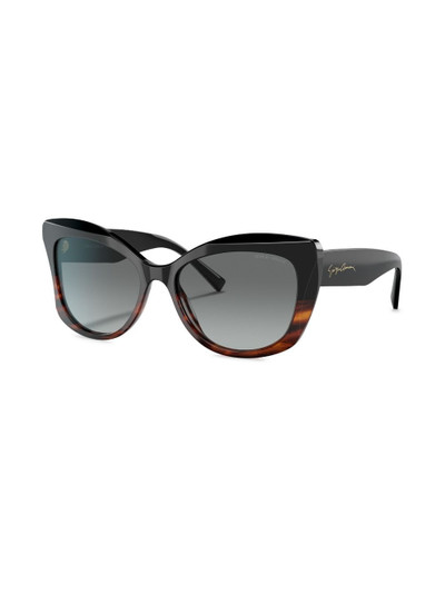 GIORGIO ARMANI butterfly-frame sunglasses outlook