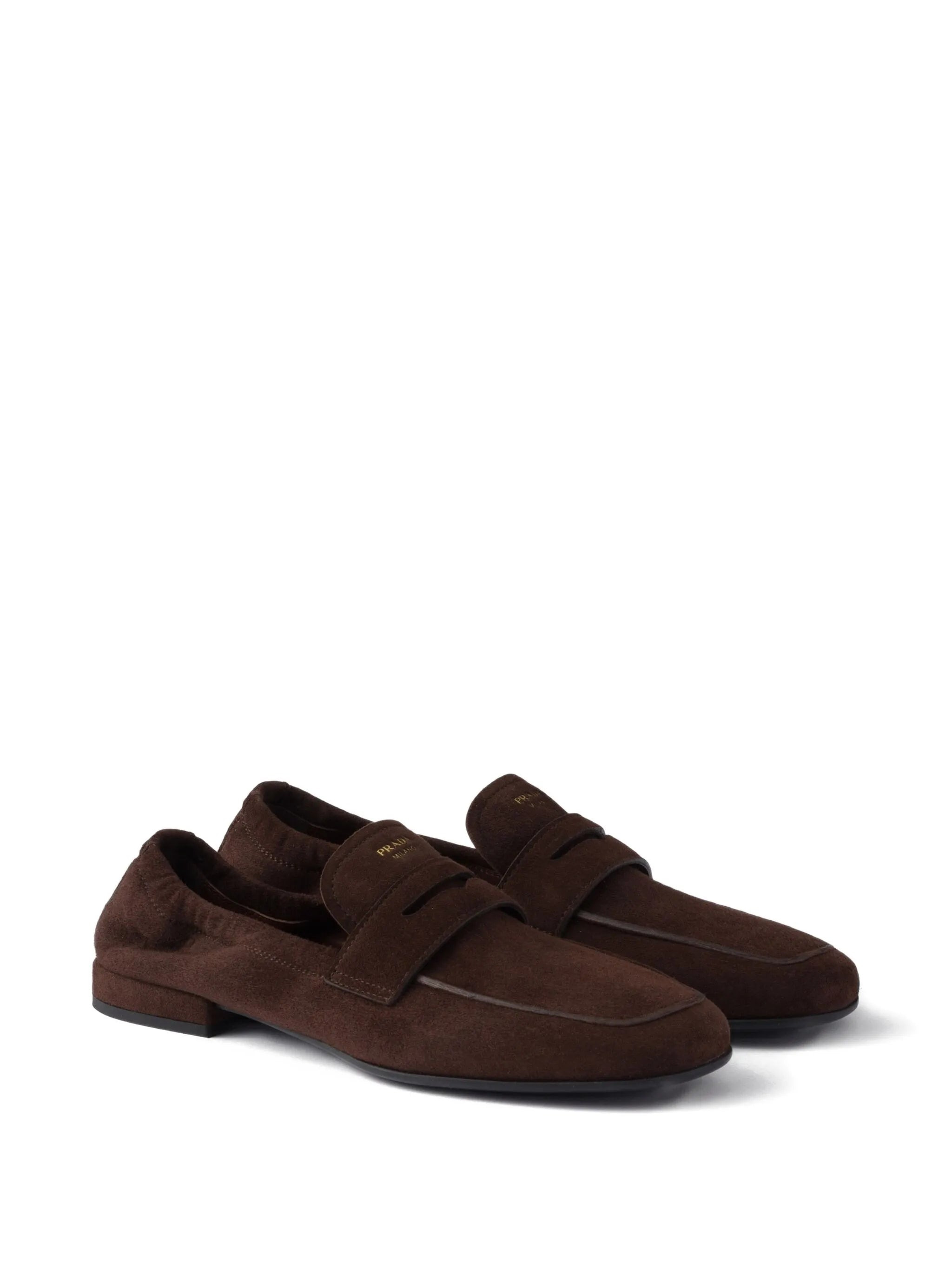 Prada Logo-print Suede Loafers - 3