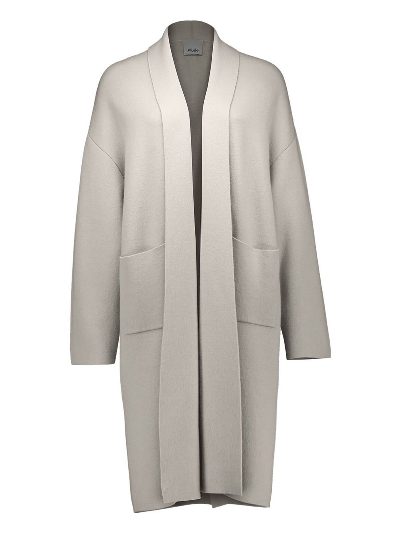 patch-pocket knit coat 1