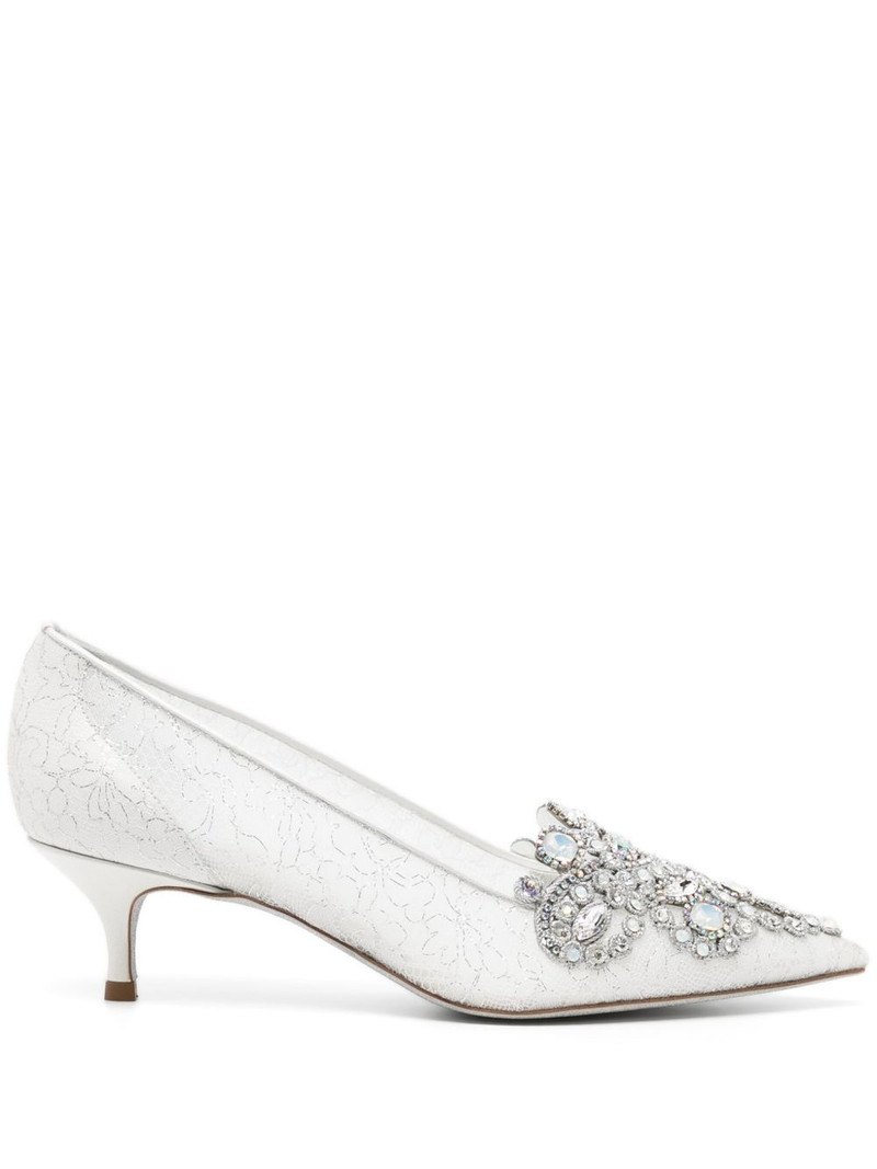 Veneziana crystal kitten-heel pumps 1
