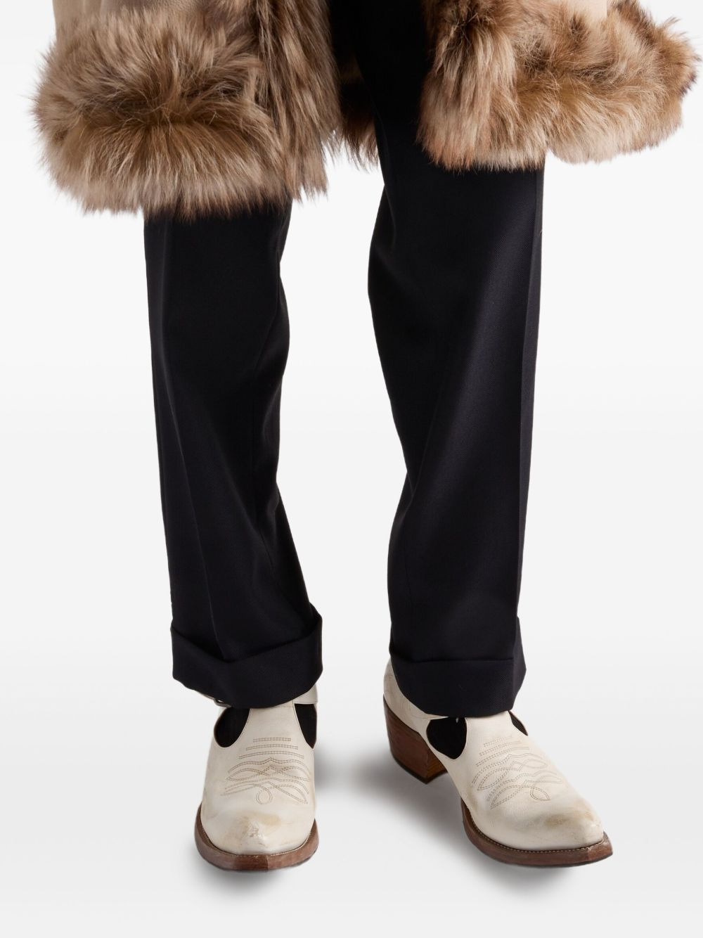 buckle-detail stitched loafers - 6