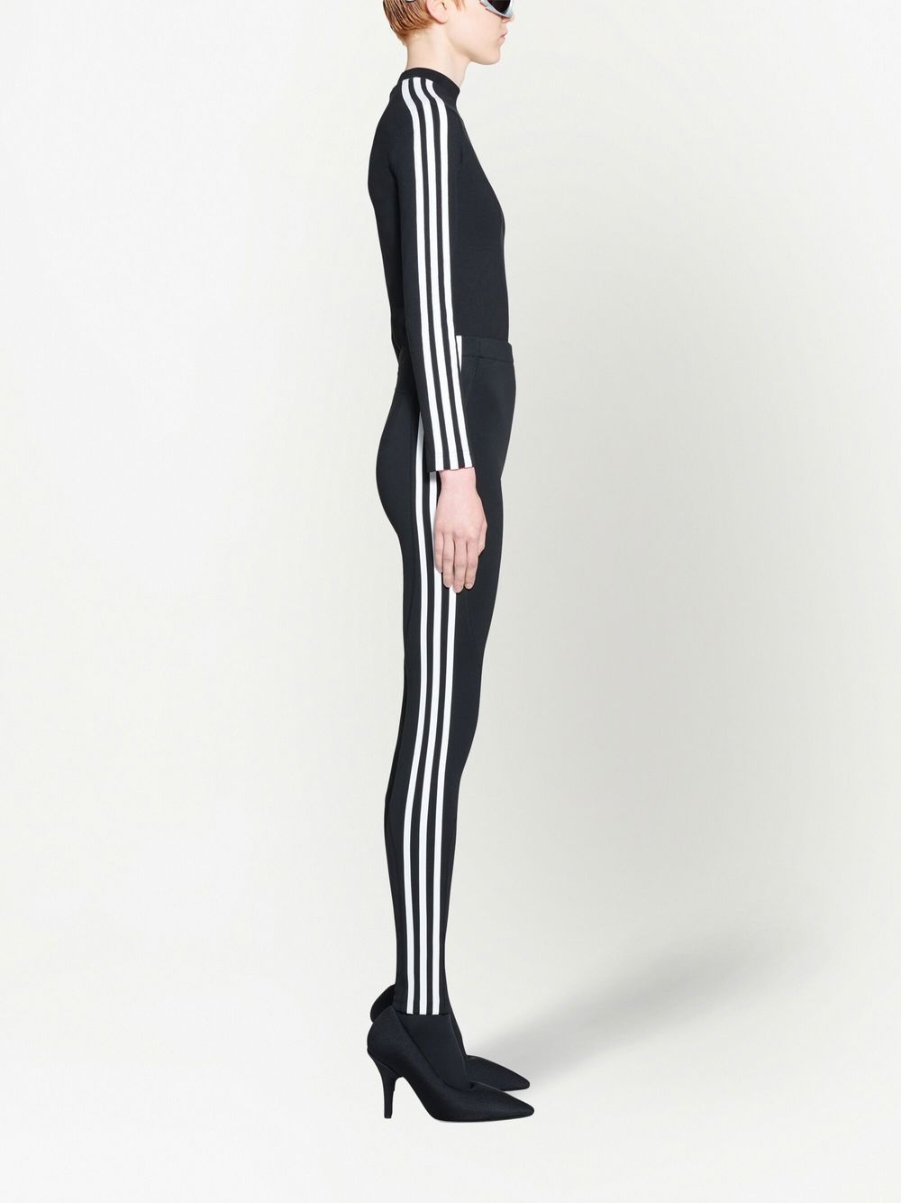 x adidas logo-print high-waist leggings - 3