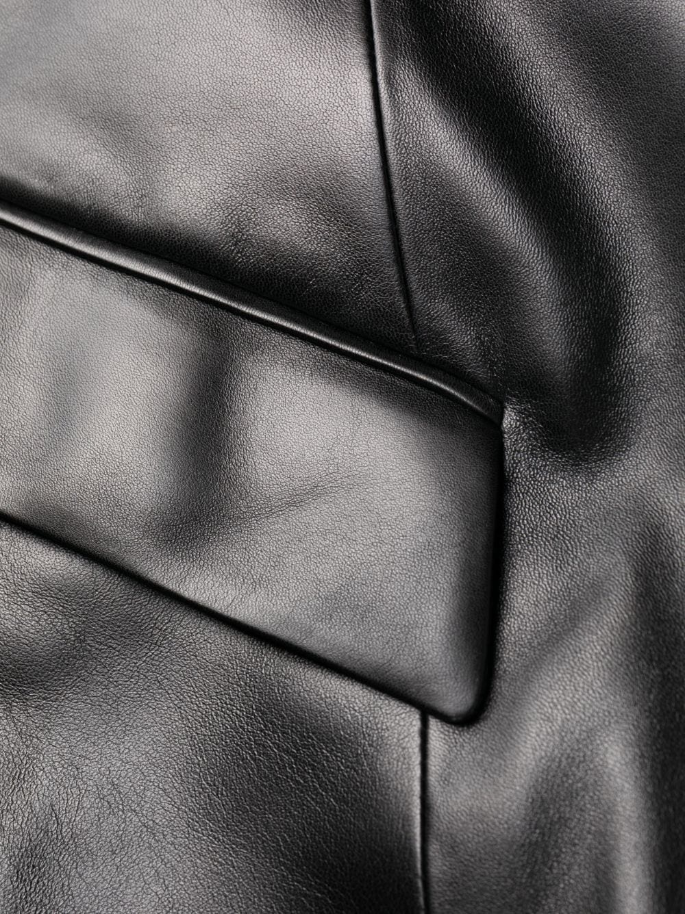 Medusa leather coat - 7