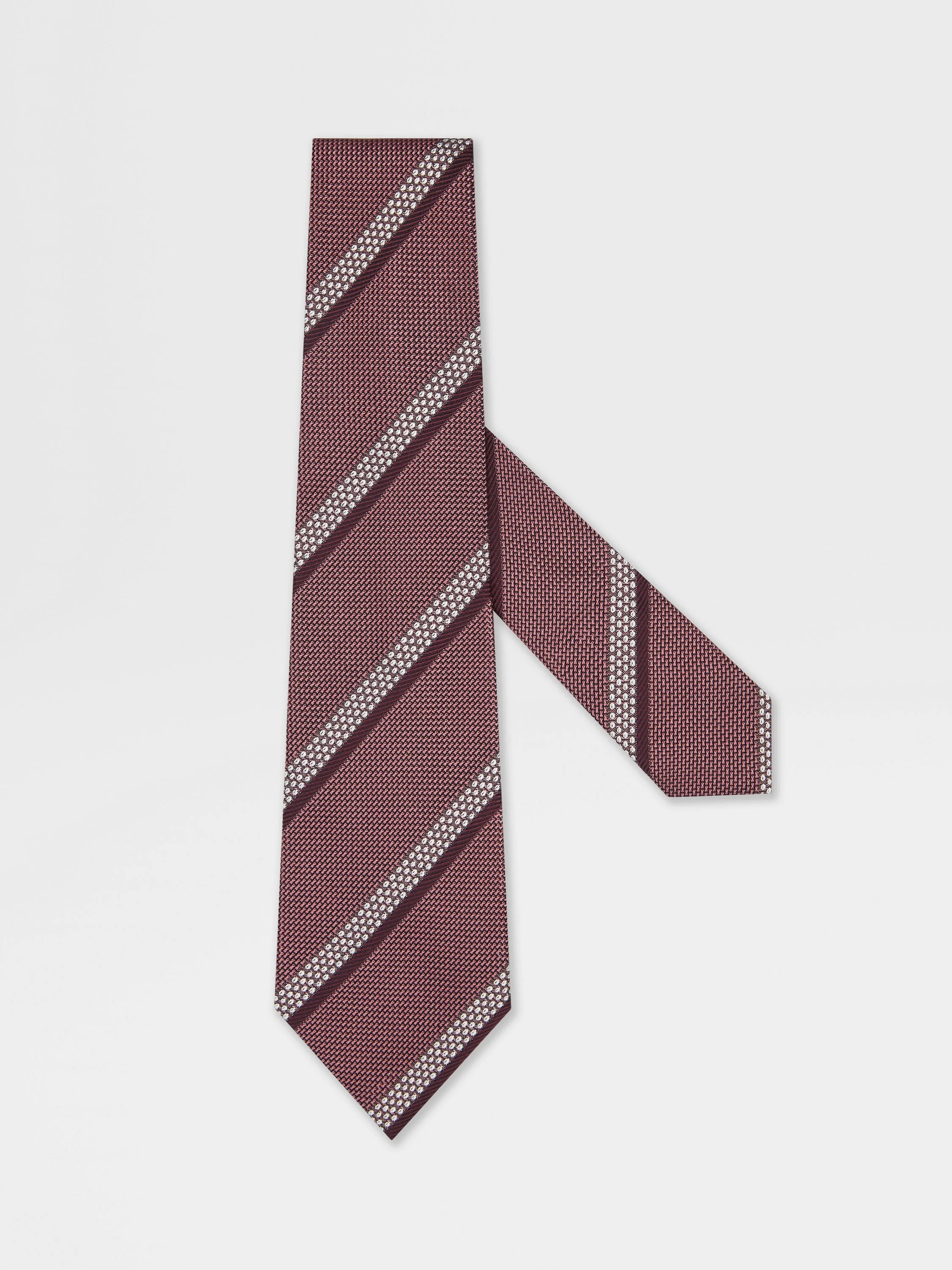 PINK SILK TIE - 1