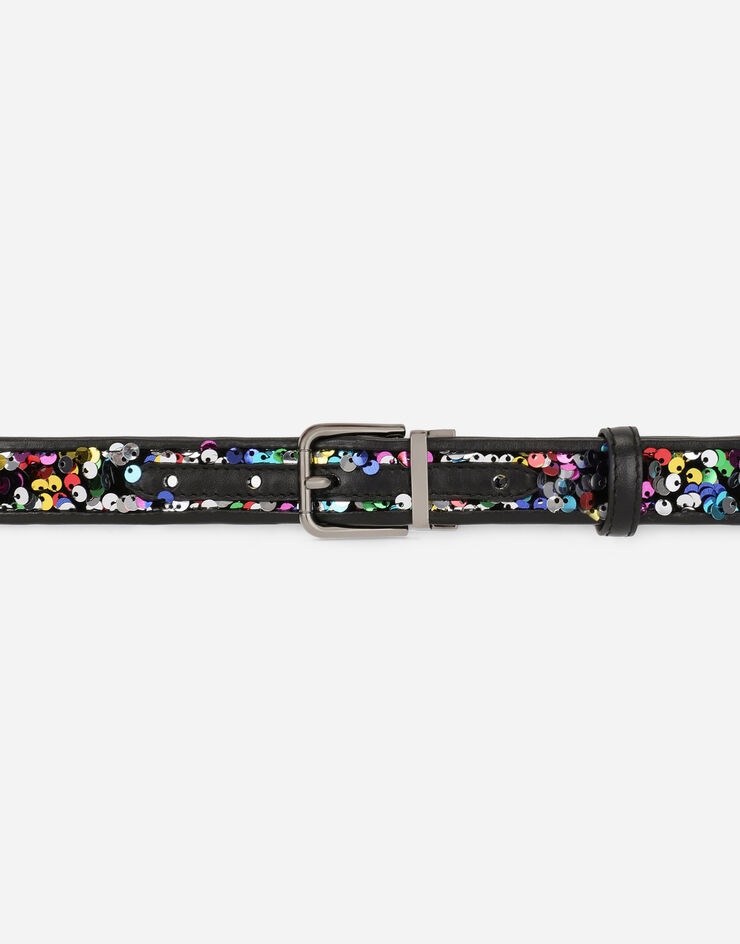 Multi-colored sequined belt - 3