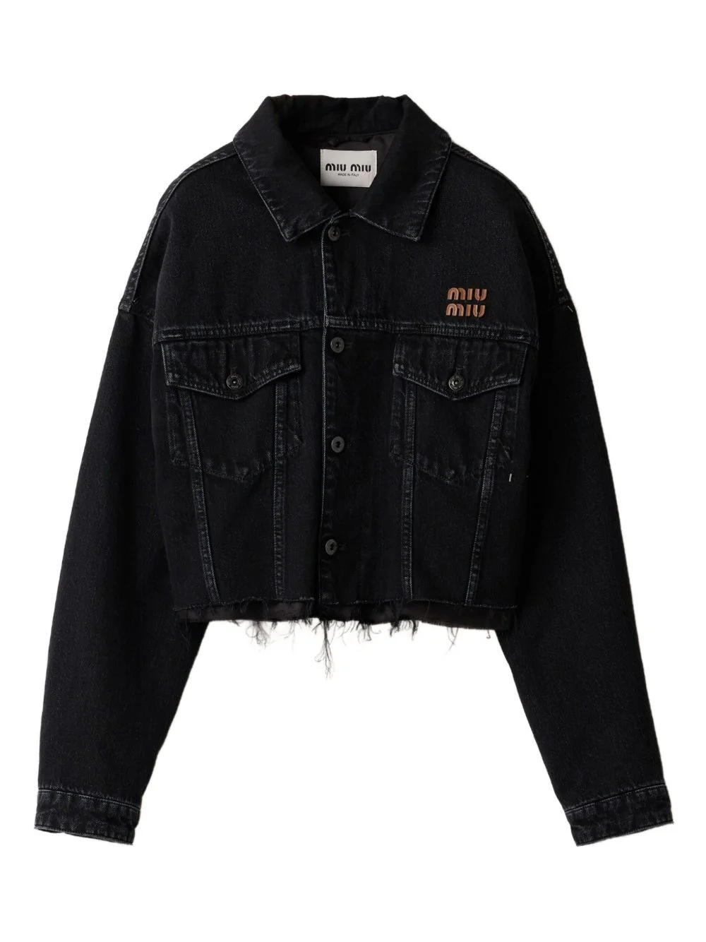 black denim jacket - 1
