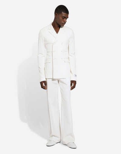 Dolce & Gabbana Fitted single-breasted stretch cotton jacket outlook