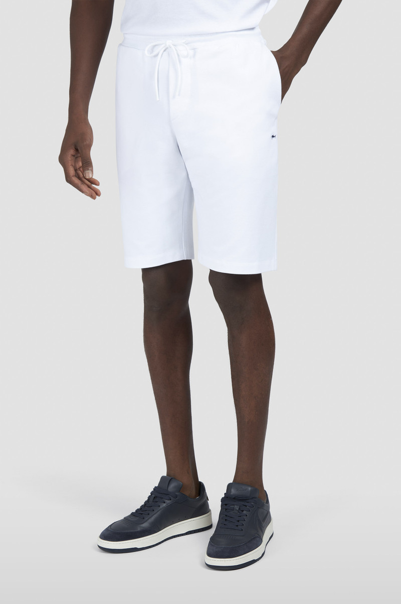 STRETCH FLEECE COTTON BERMUDA SHORTS 6