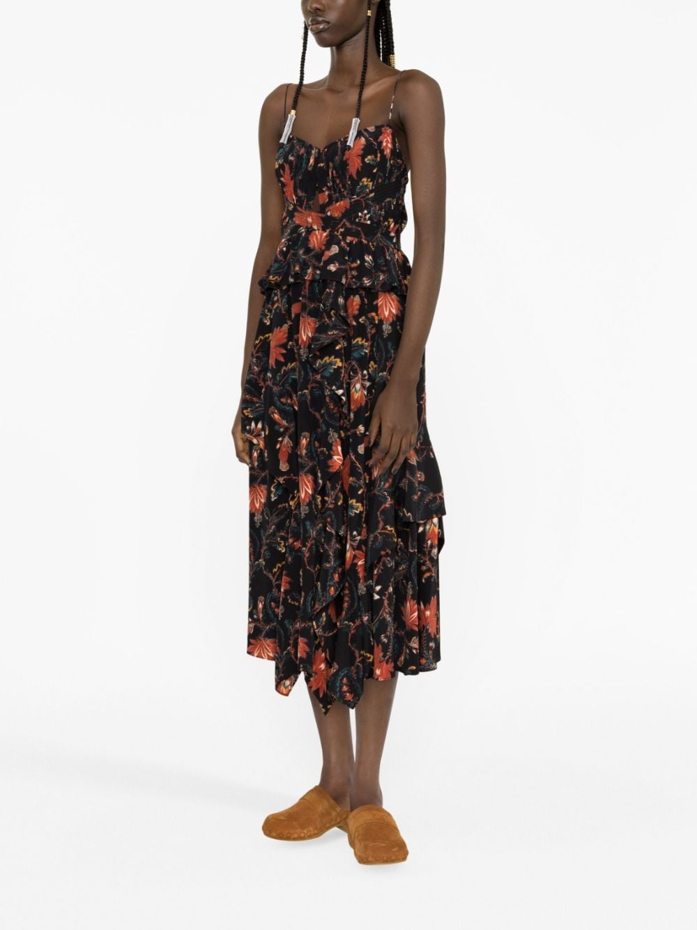 Renata Obsidian-print silk dress - 2