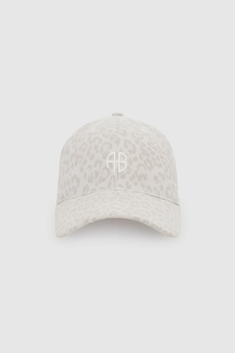 Jeremy Baseball Cap Ab - Washed White Leopard - 1