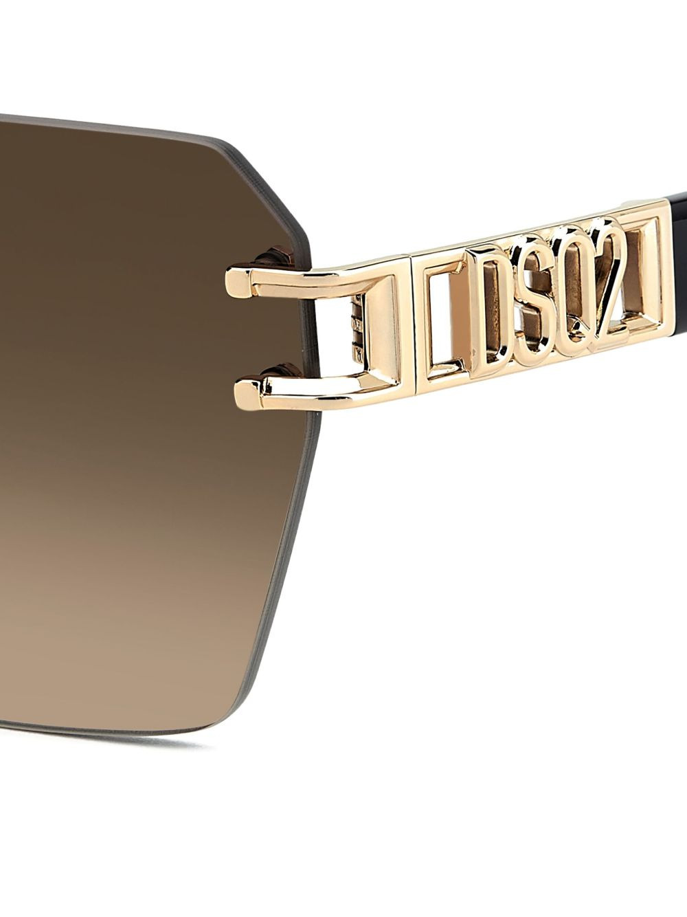 logo geometric sunglasses - 5