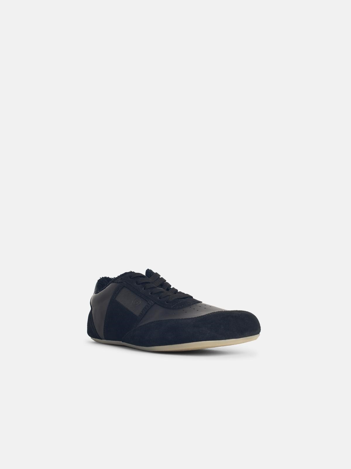 'ANATOMIC' BLACK LEATHER SNEAKERS - 2