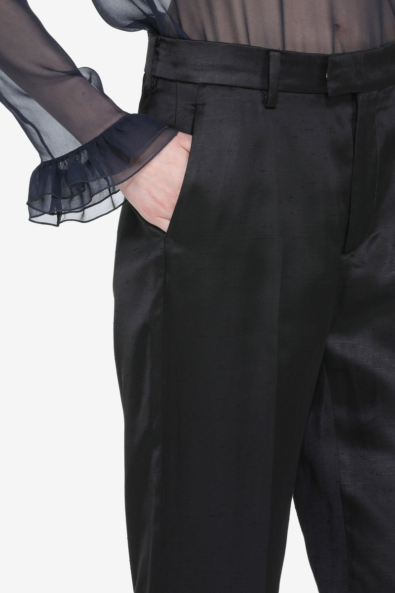 STRAIGHT SHANTUNG TROUSERS 5