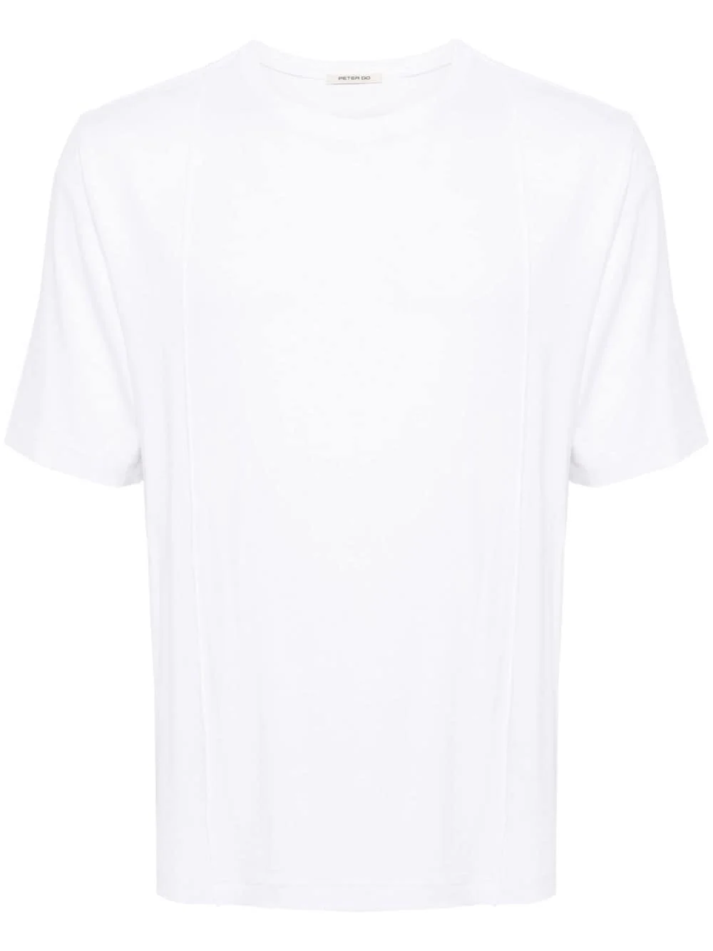 pleat-detail cotton T-shirt - 1