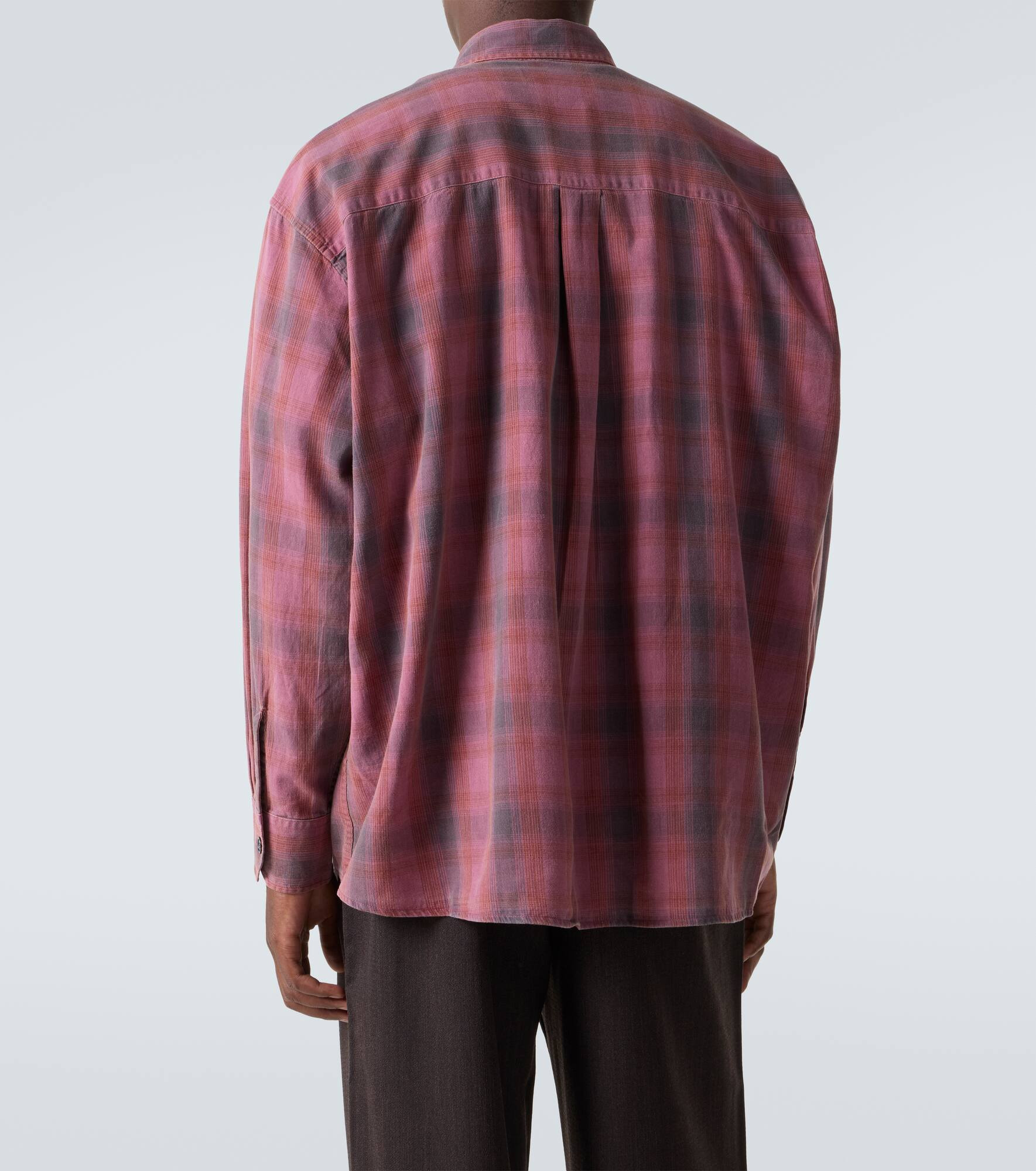 Borrowed plaid cotton flannel shirt - 4
