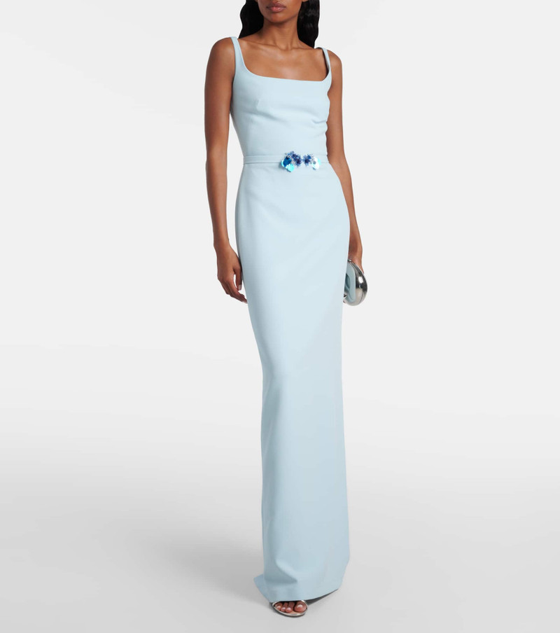 Safiyaa Kristena draped embellished gown outlook