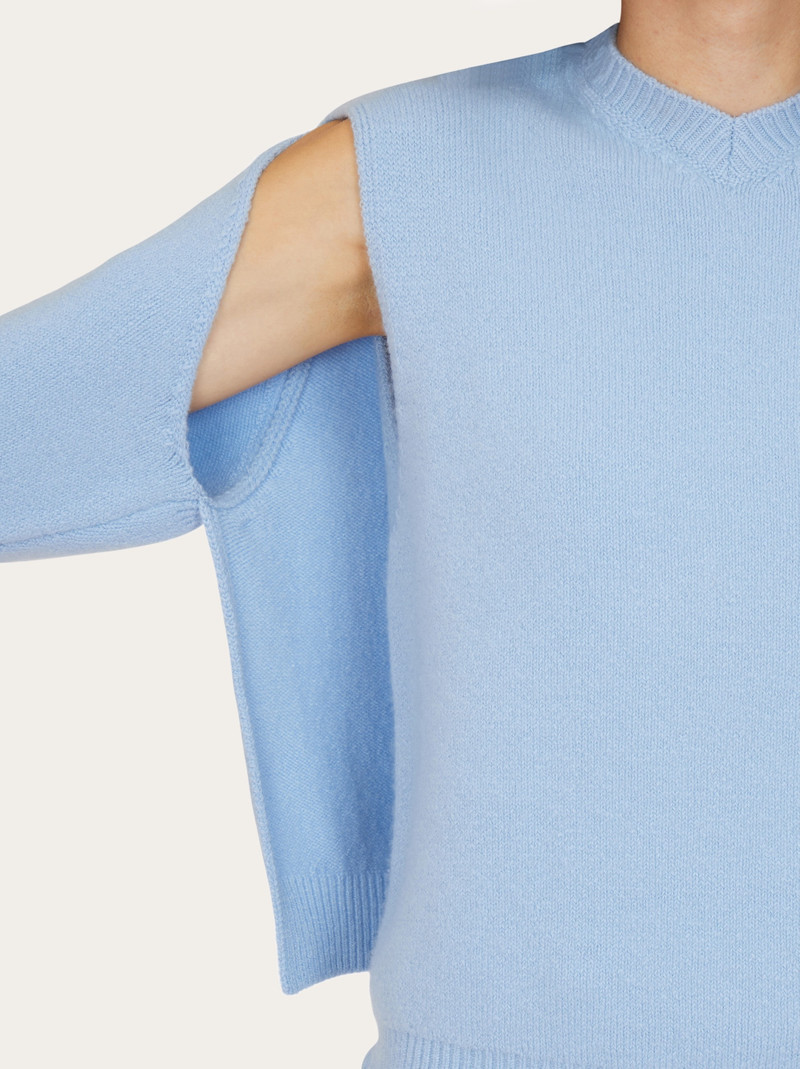 Layered cashmere sweater 4