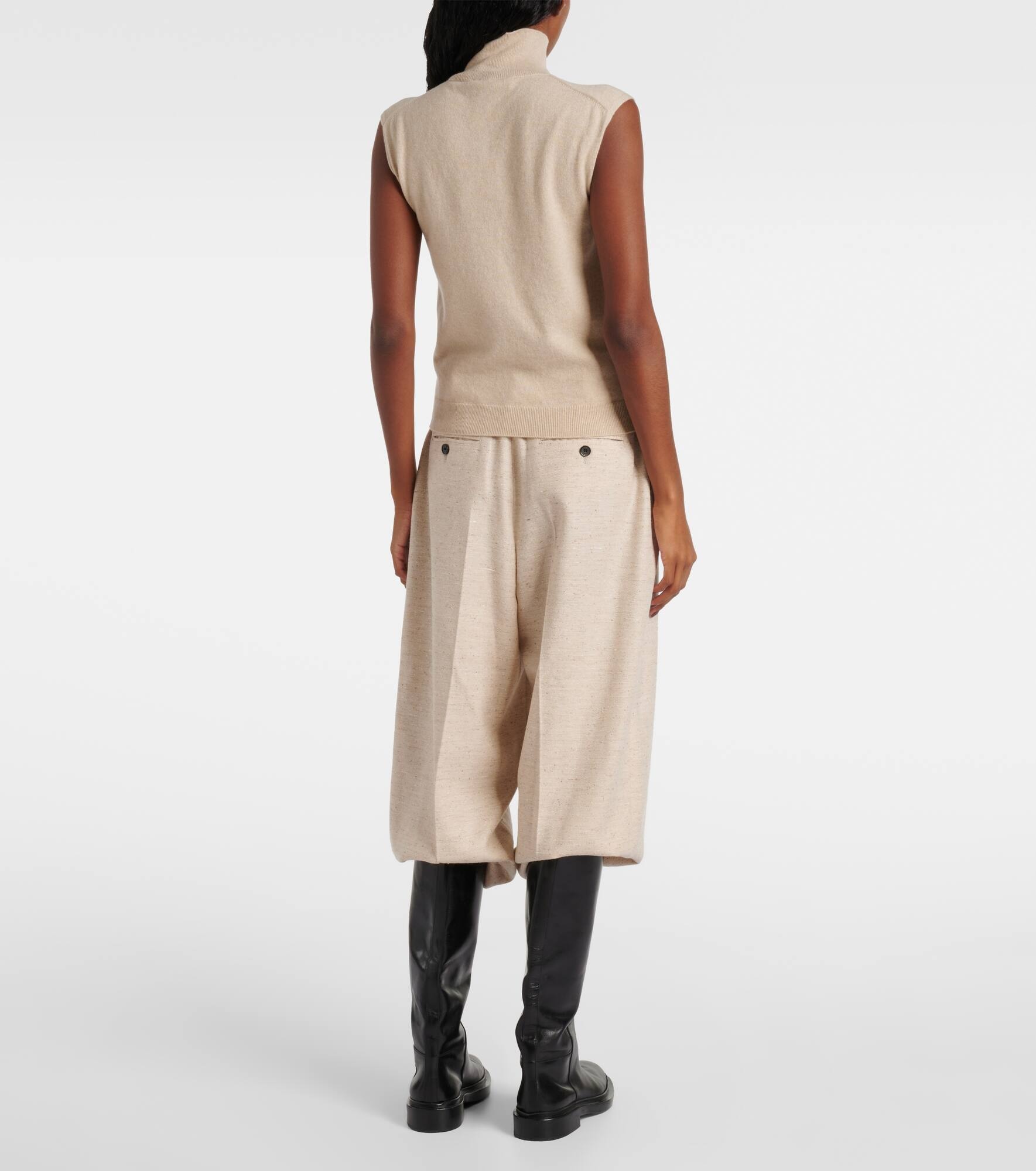 Cashmere turtleneck top - 3