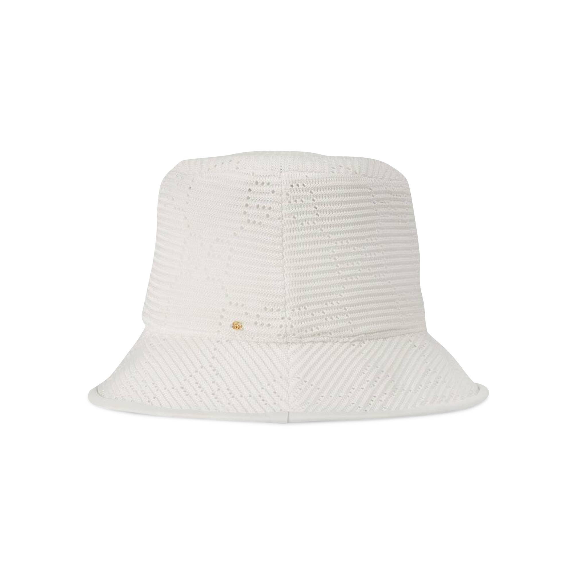 Gucci GG Cable Knit Fedora 'Ivory' - 2