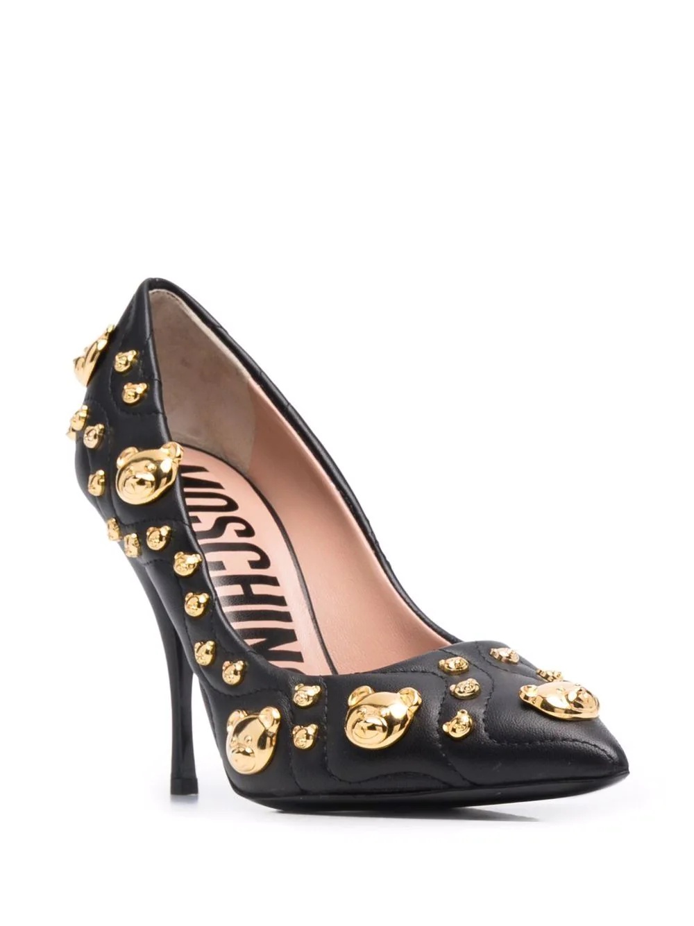 stud-embellishment pointed-toe pumps - 2