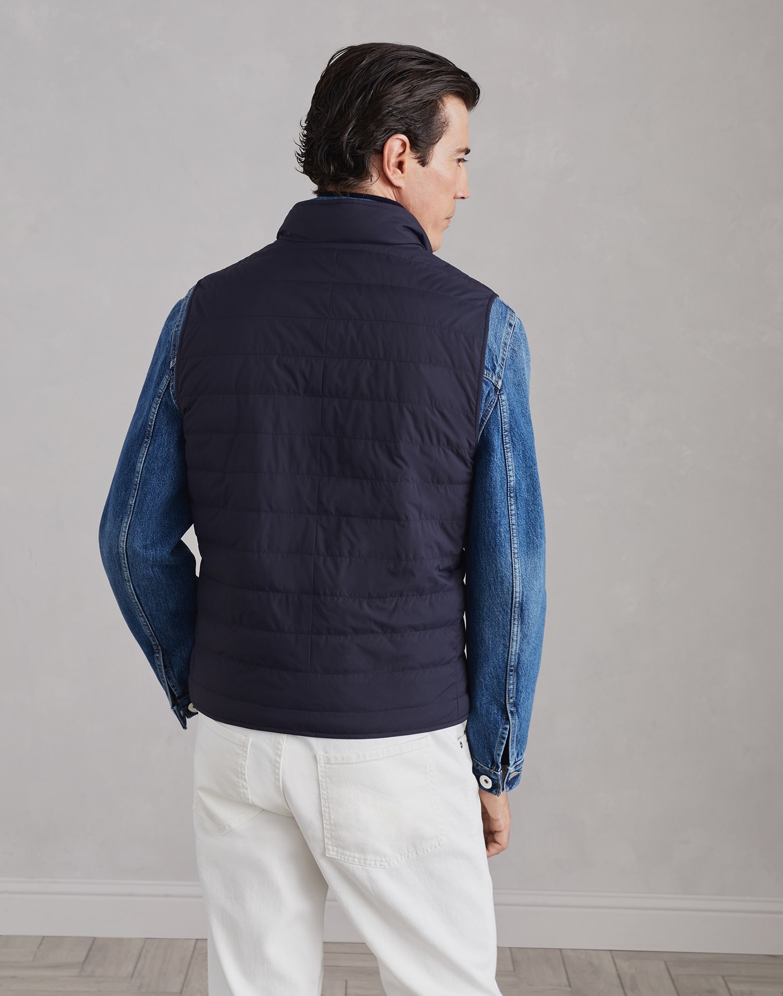 Water-resistant matte nylon lightweight down vest - 2