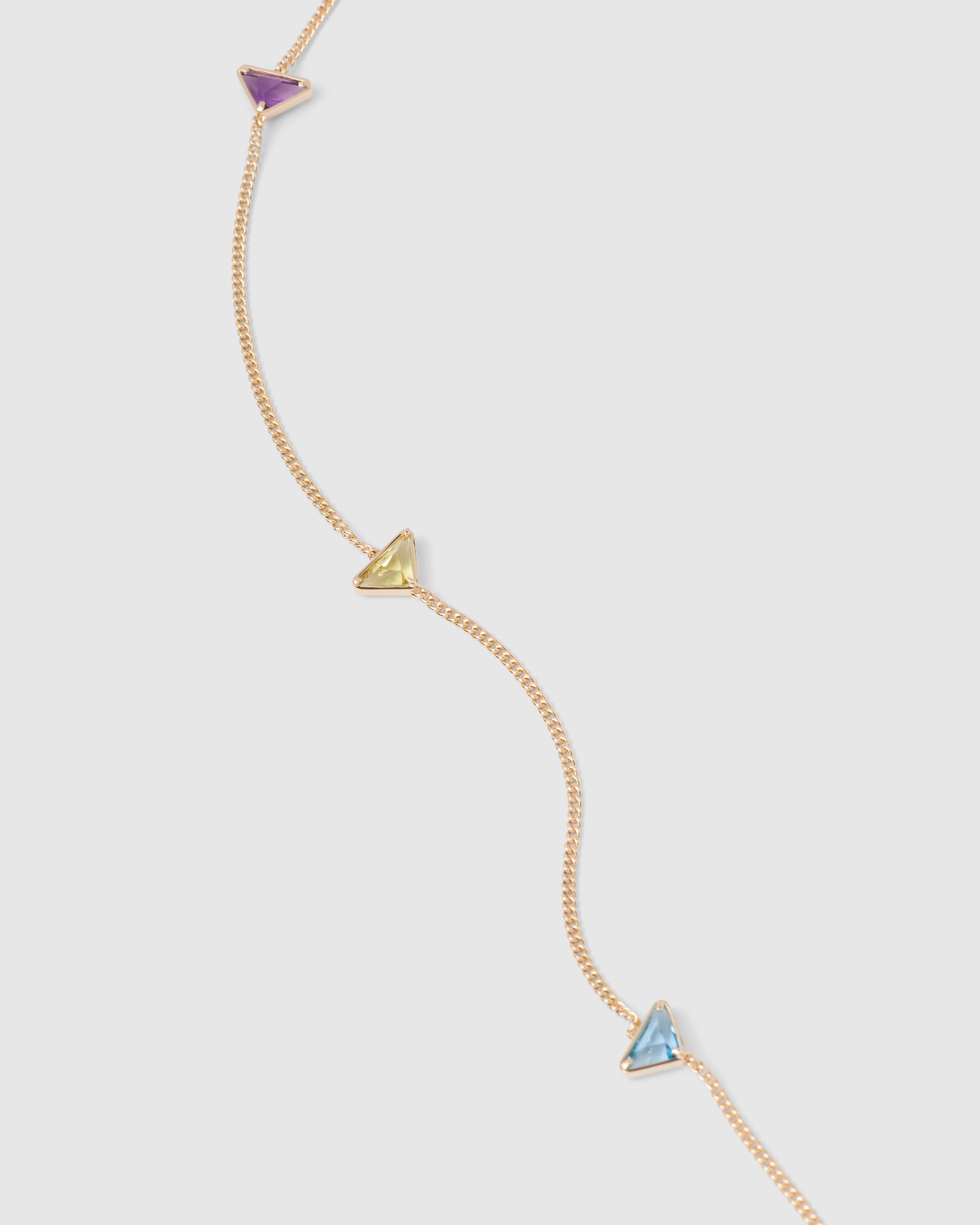 Eternal Gold necklace in yellow gold with semi-precious stones - 5