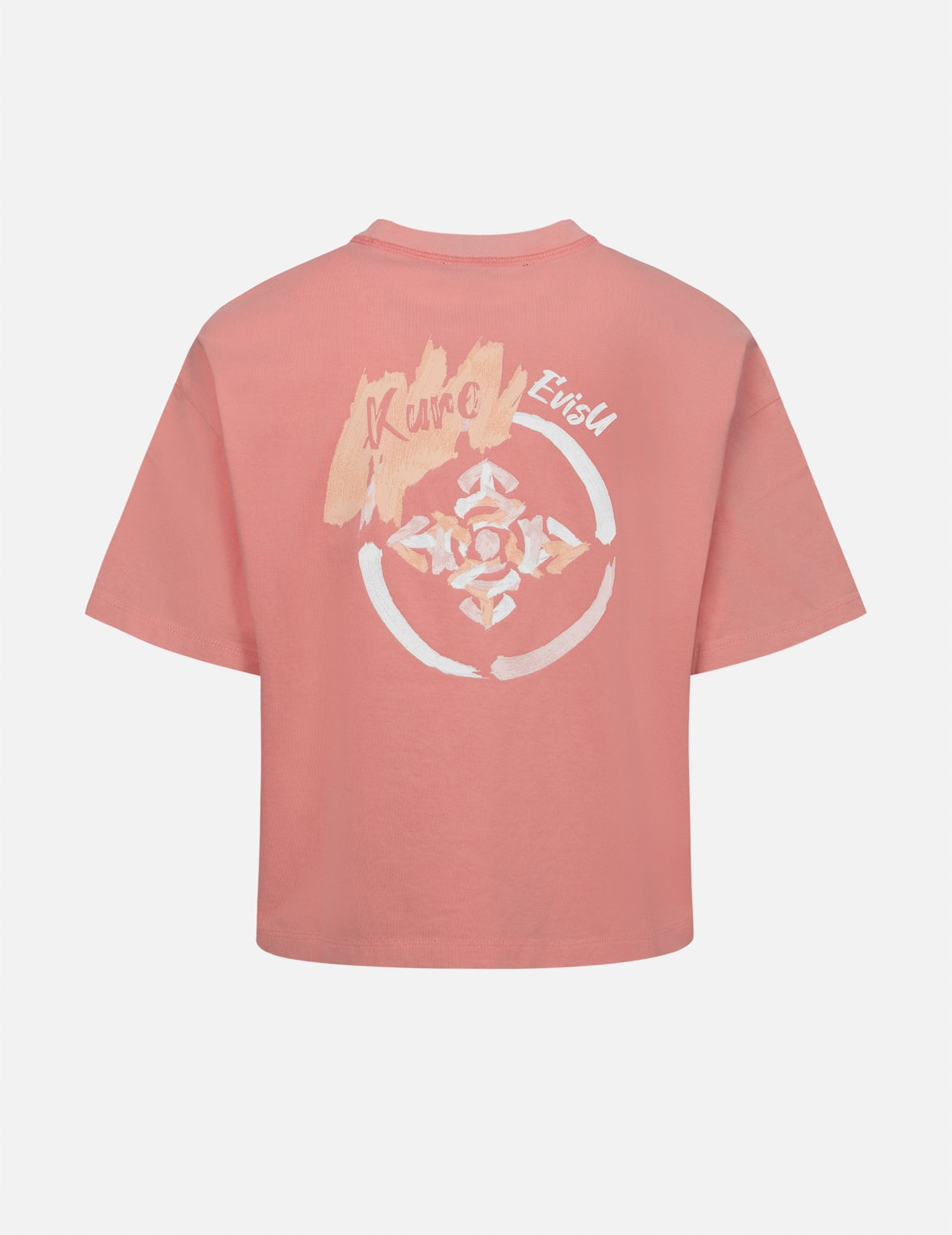 Brush Art Kamon Logo Printed Cropped T-shirt - 2