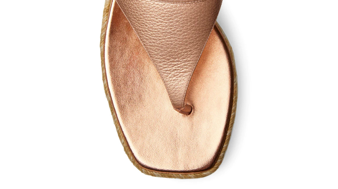 PEARL BUCKLE ESPADRILLE SANDAL - 5