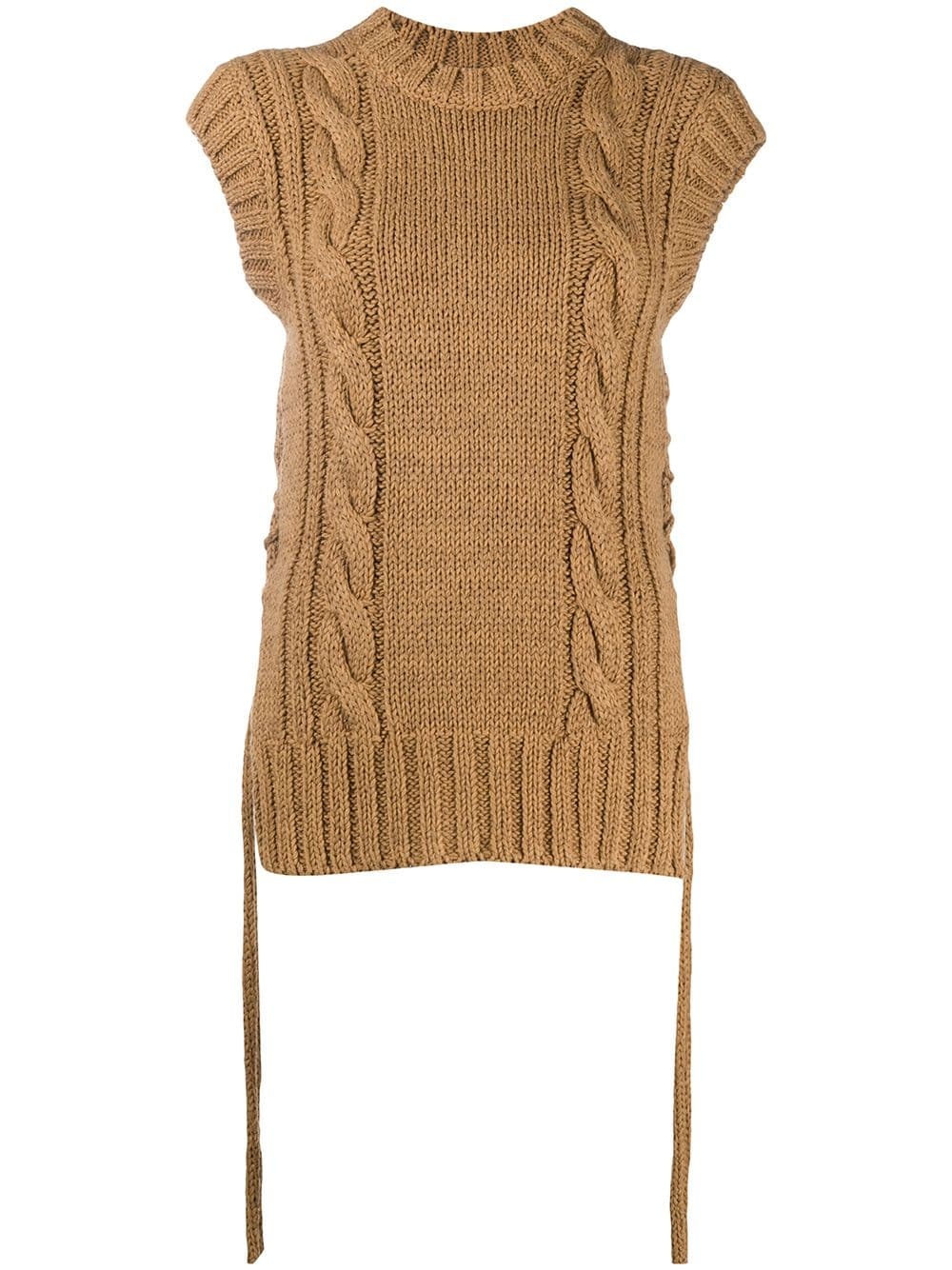 cable-knit top - 1