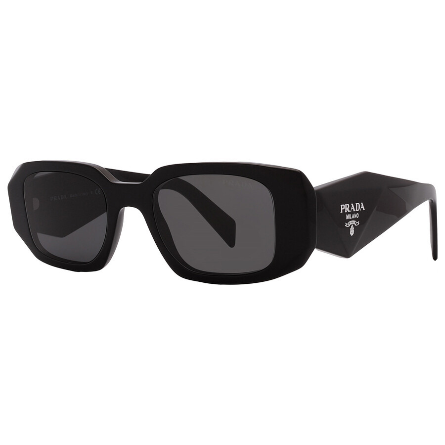 Prada Grey Rectangular Ladies Sunglasses PR 17WS 1AB5S0 49 - 3