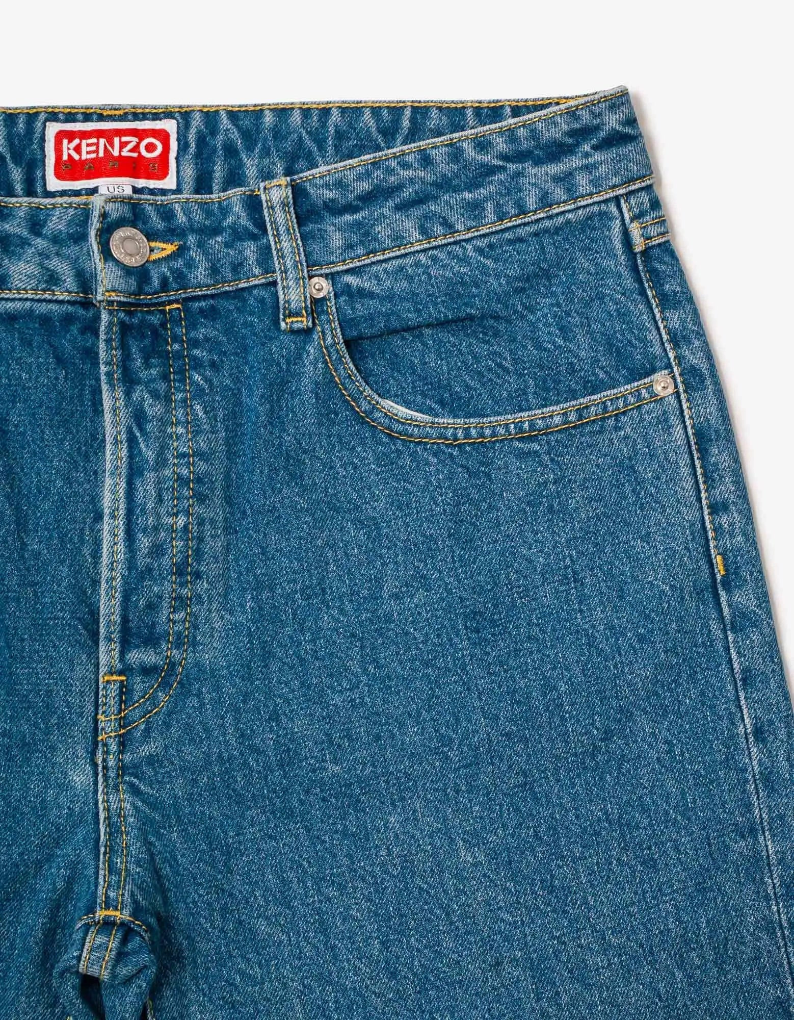 Kenzo Light Blue Bara Slim Fit Jeans - 5
