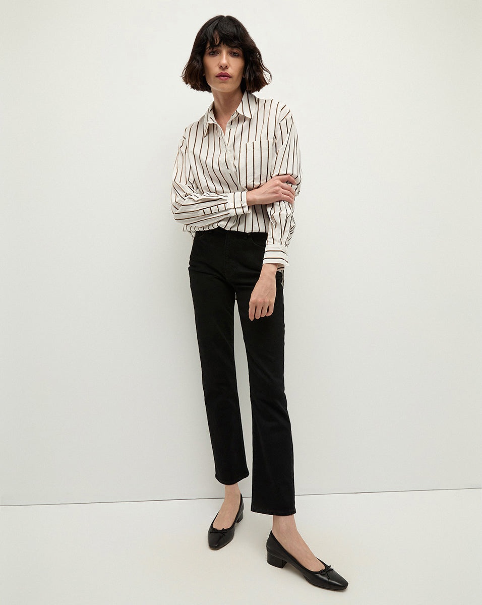 KEIKO STRETCH-COTTON BUTTON-DOWN - 3