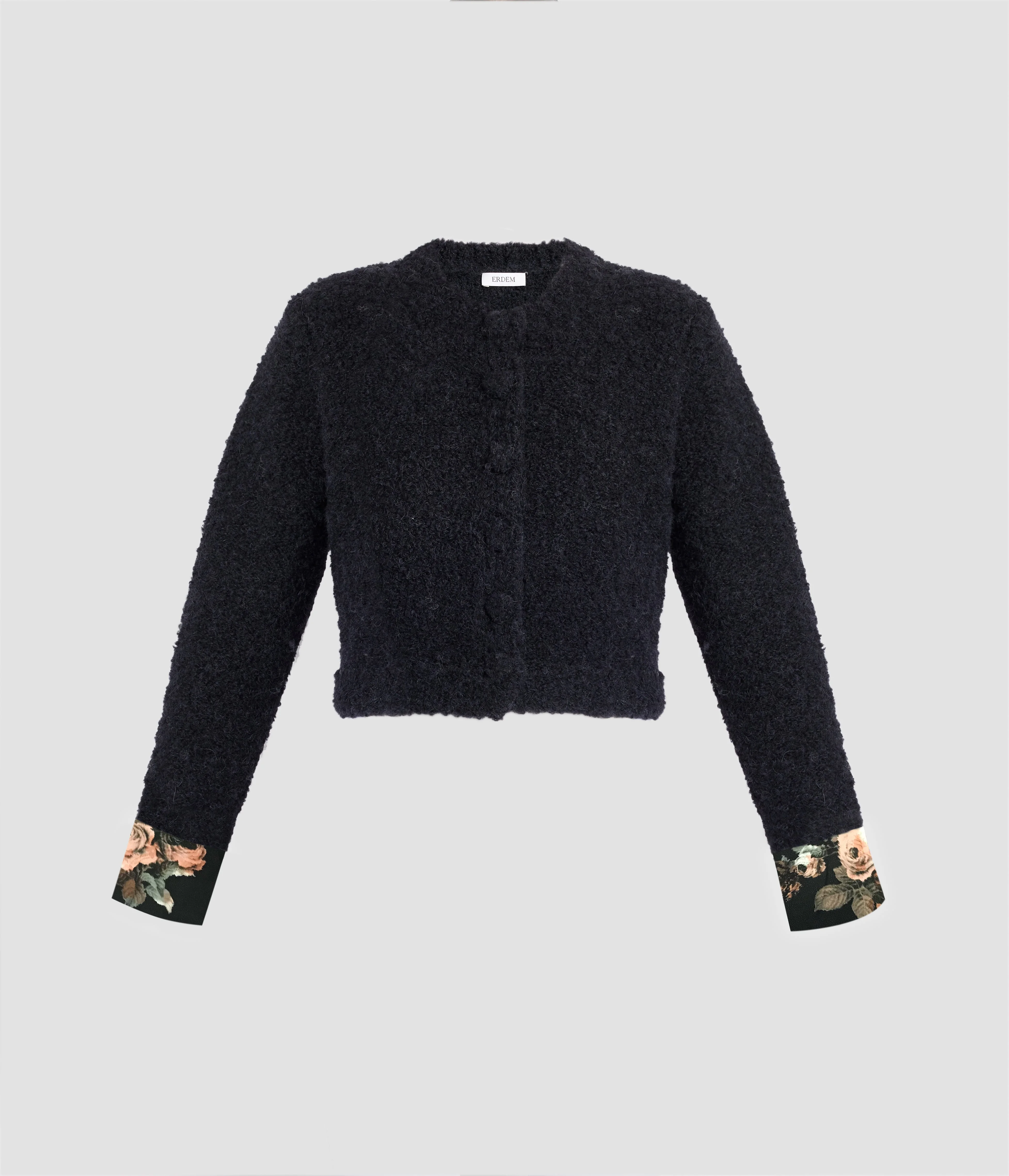 BOUCLE ALPACA CARDIGAN - 1