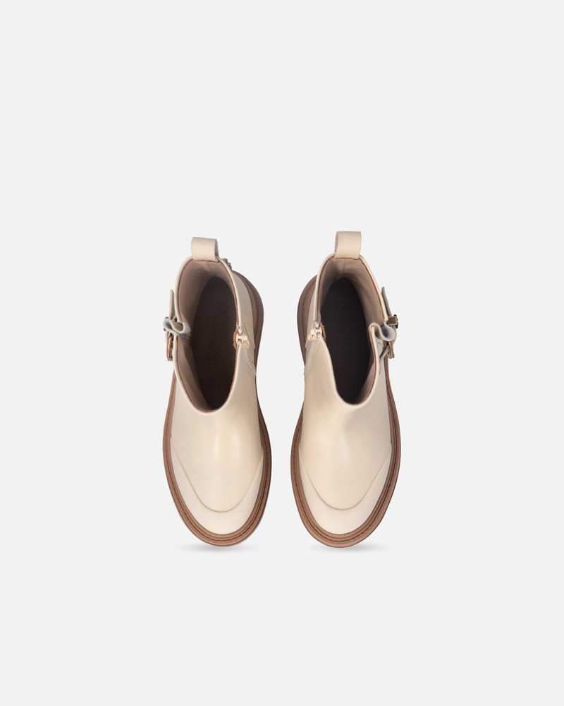 LEATHER BOOTIES WITH LOVE BIRDS LOGO 9