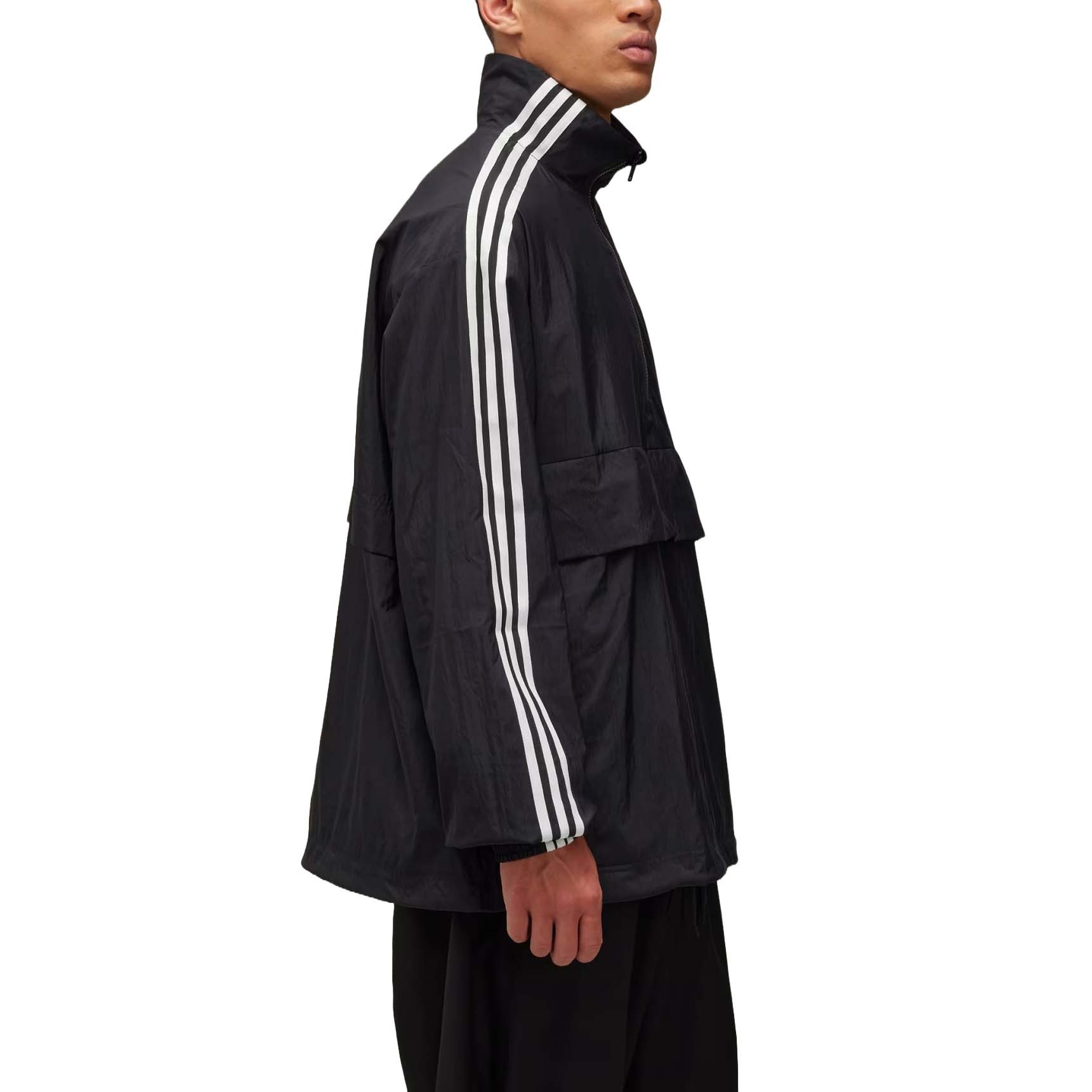Y-3 adidas Y-3 3-Stripes Nylon Shell 1/2 Zip Jacket 'Black