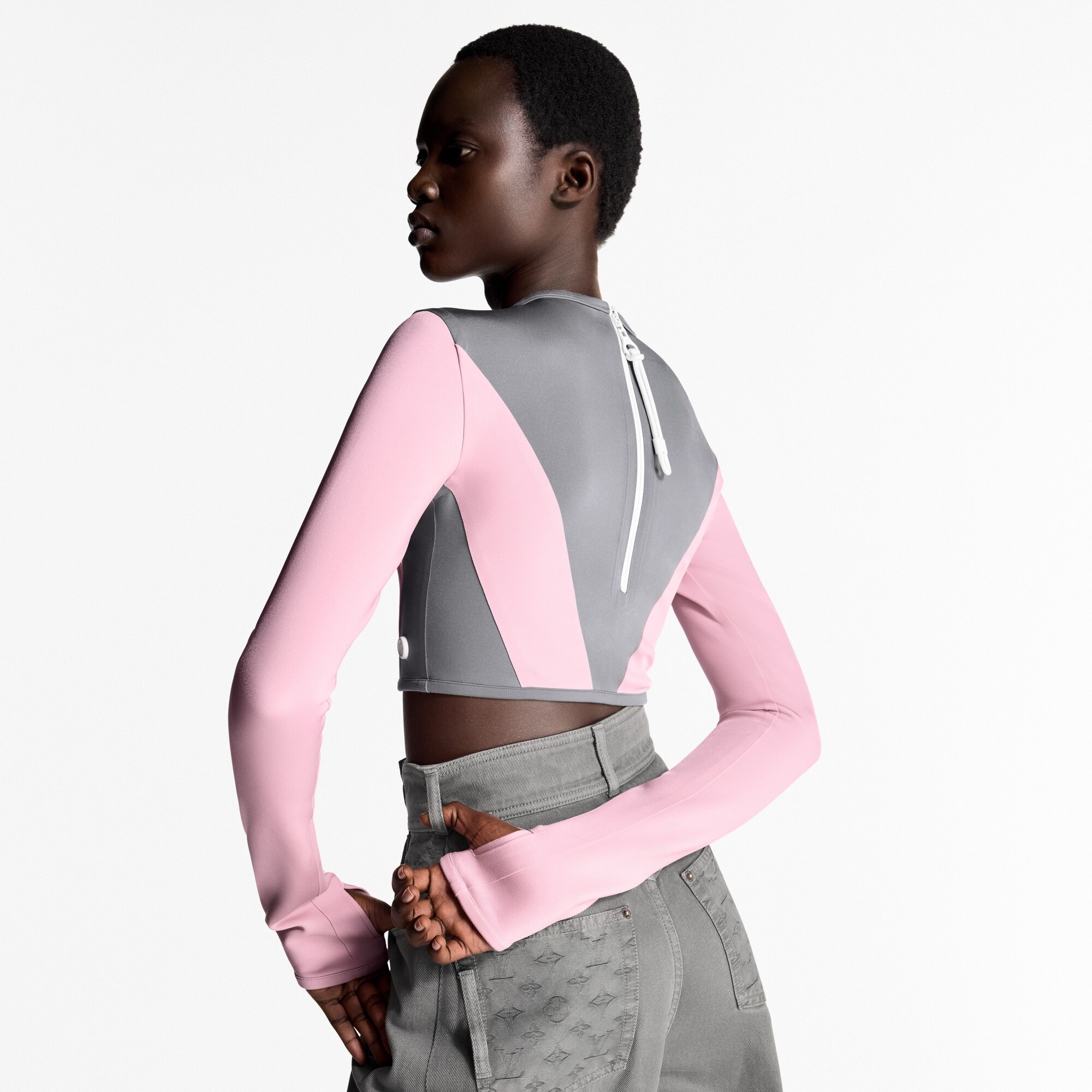 Color-Blocked Technical Jersey Top - 5