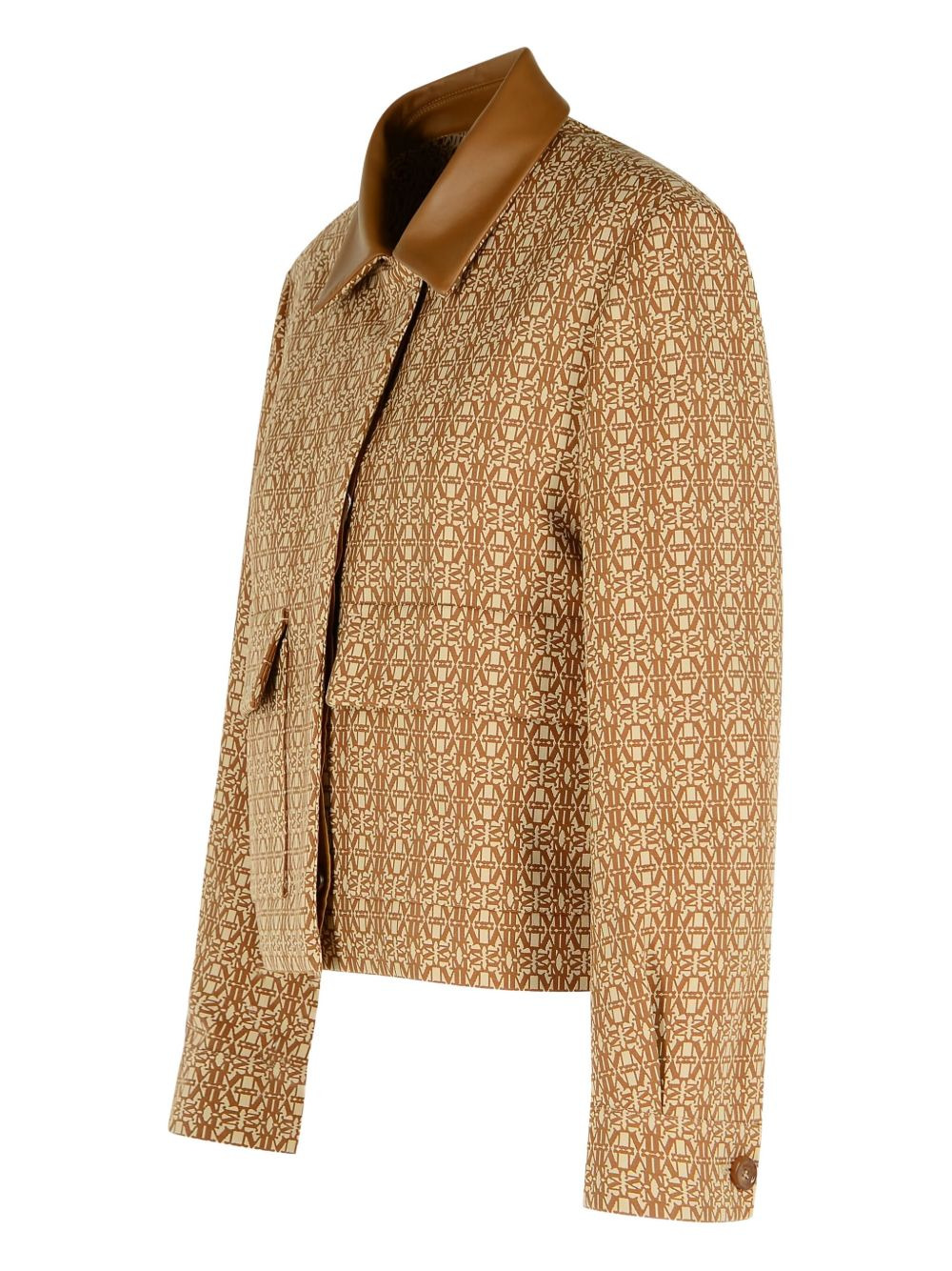 jacquard cotton jacket - 3