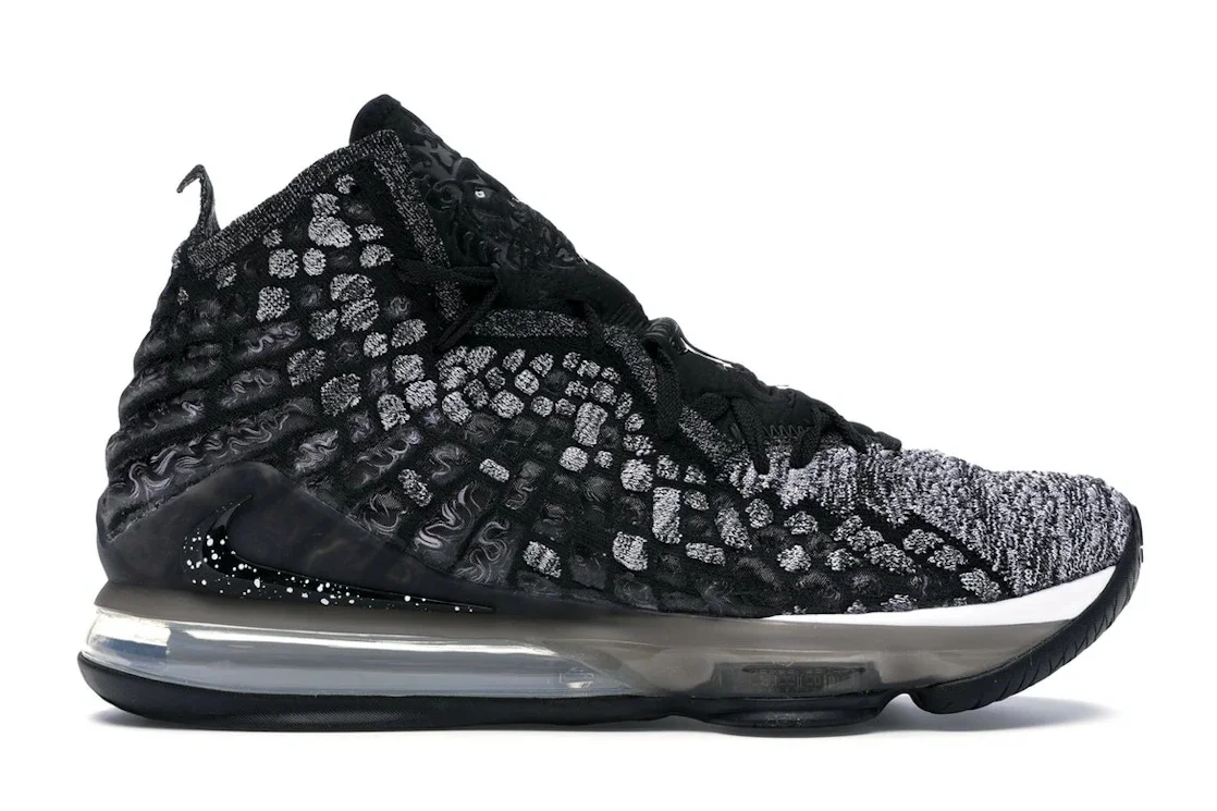 Nike LeBron 17 Black White - 1