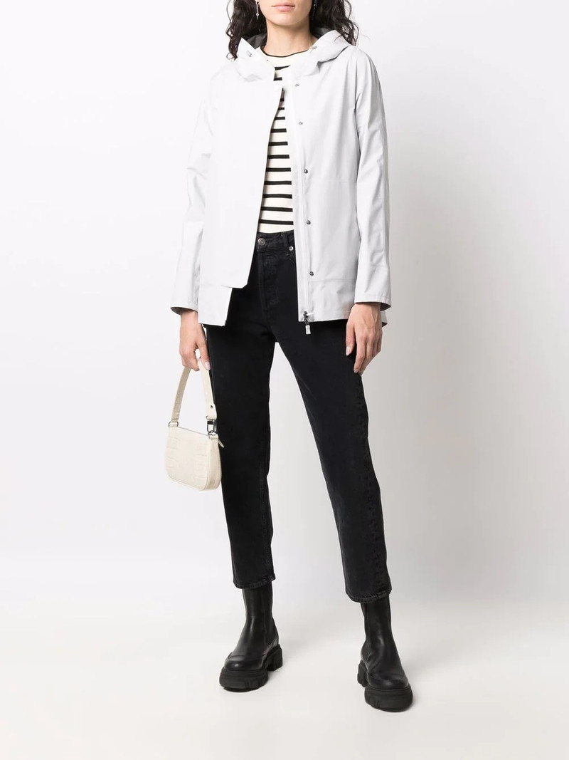 Herno hooded zip-up track jacket outlook