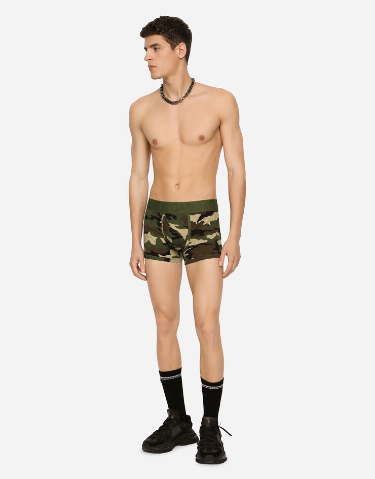 Camouflage-print two-way stretch jersey boxers - 2