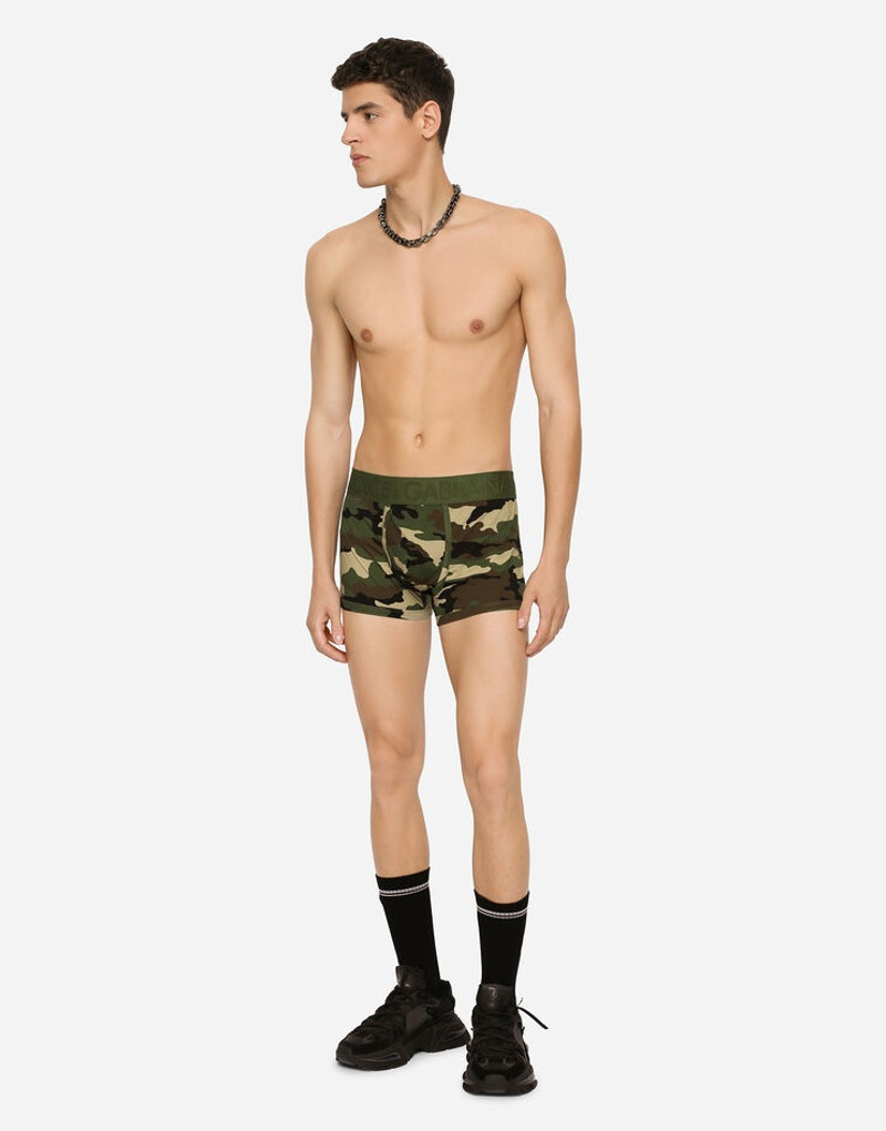 Dolce & Gabbana Camouflage-print two-way stretch jersey boxers outlook